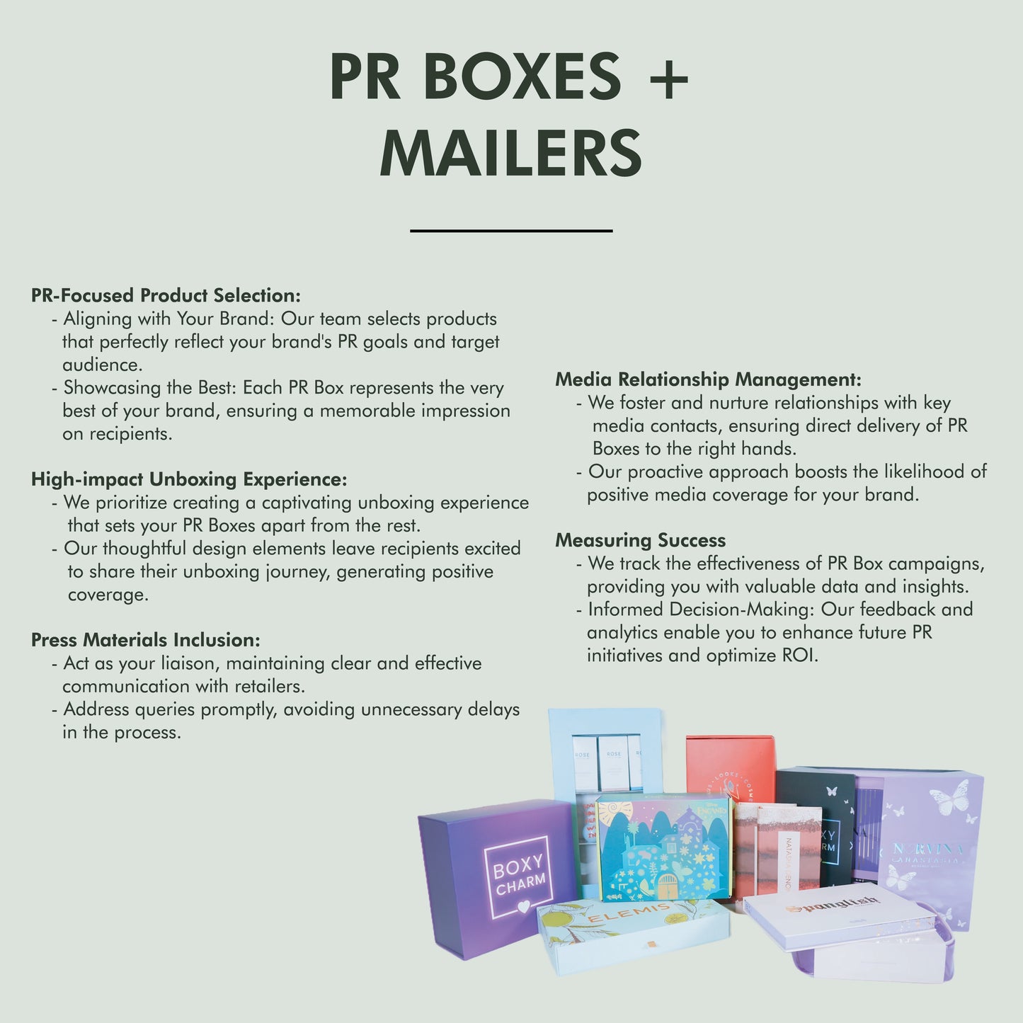 PR Box/Mailer Development
